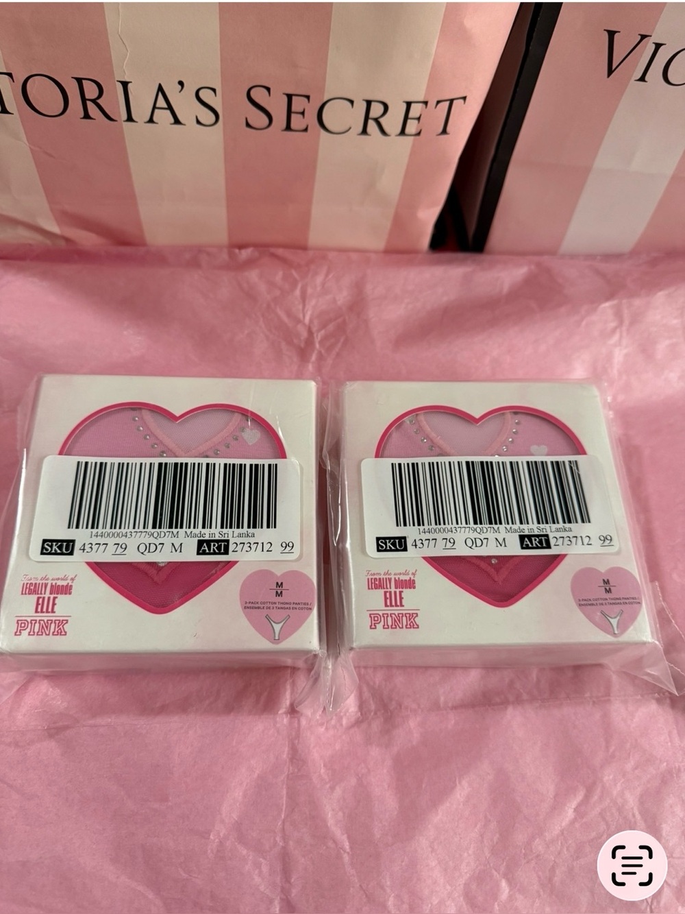 Victoria's SVictoria's Secret
PINK Legally Blonde Cotton
Thong Panties 2-Pack M